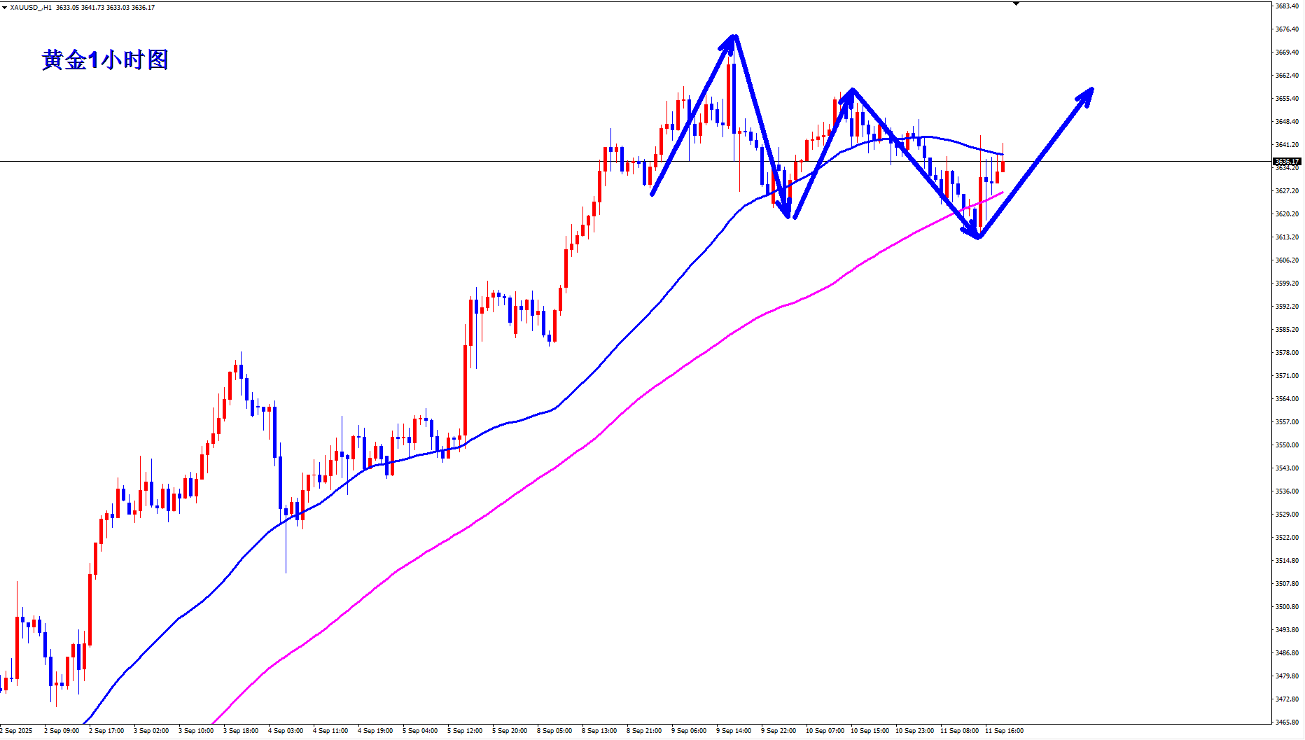 王杨：黄金美盘探底回升牛市仍在！(图1)
